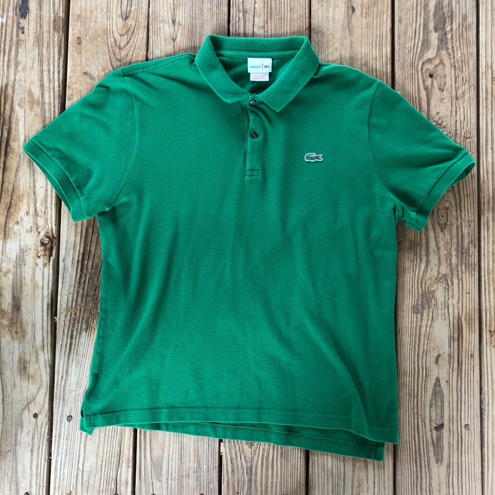 Green Lacoste Polo